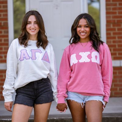 Basic Greek Letter Crewneck Sweatshirt