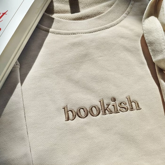 Bookish Embroidered Sweatshirt