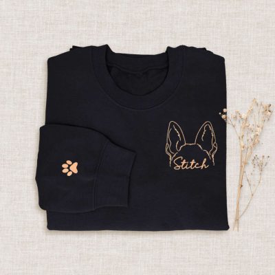 Embroidered Crewneck For Dog Owner