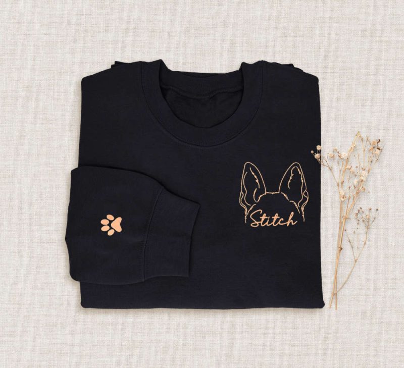 Embroidered Crewneck For Dog Owner