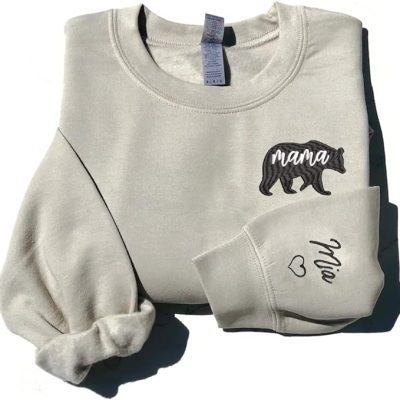 Custom Embroidered Mama Sweatshirt For Women