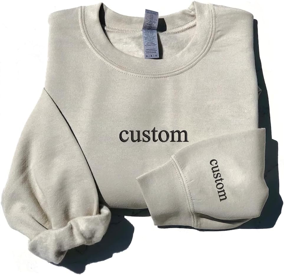 Custom Embroidered Sweatshirts And Hoodie Design Your Own, Add Your Own ...