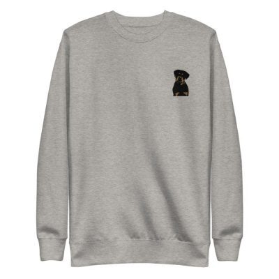 Dog Lover Embroidered Sweatshirt 2D Crewneck Sweatshirt Gift For Family