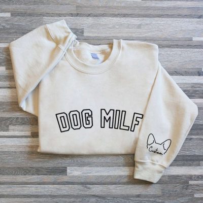 Dog Milf Embroidered Sweatshirt