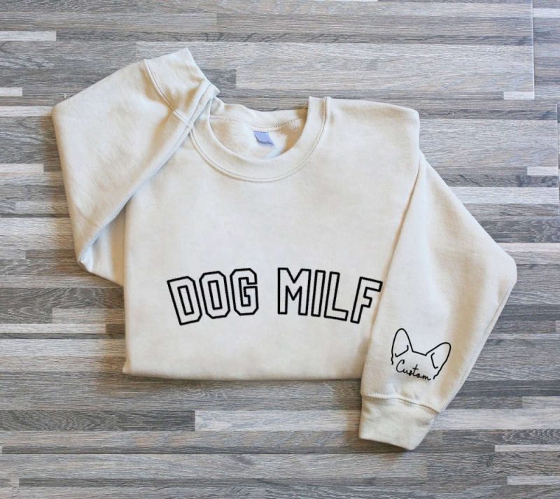 Dog Milf Embroidered Sweatshirt