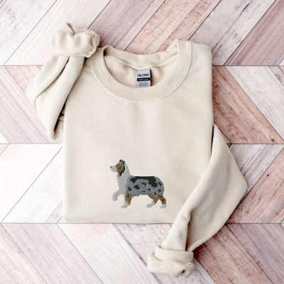 Embroidered Australian Shepherd Sweatshirt