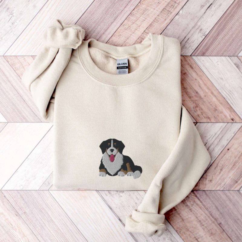 Embroidered Bernese Mountain Dog Sweatshirt