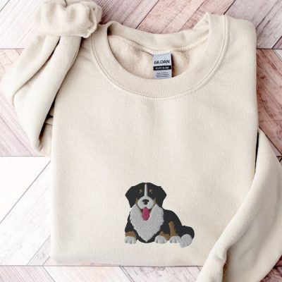 Embroidered Bernese Mountain Dog Sweatshirt