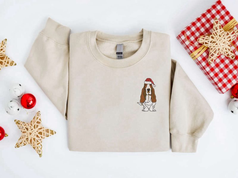 Basset Hound Dog Christmas Sweater For Family