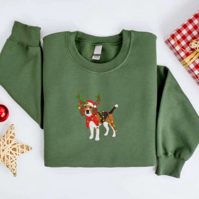 Beagle Dog Christmas Sweatshirt For Family
