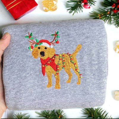 Beagle Reindeer Santa Dog Sweater For Family