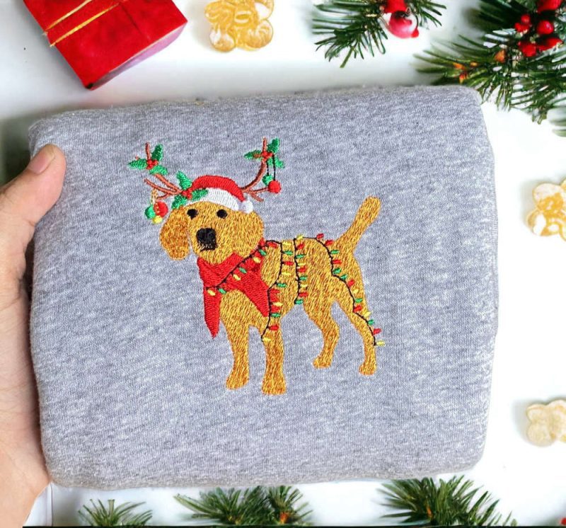 Beagle Reindeer Santa Dog Sweater For Family