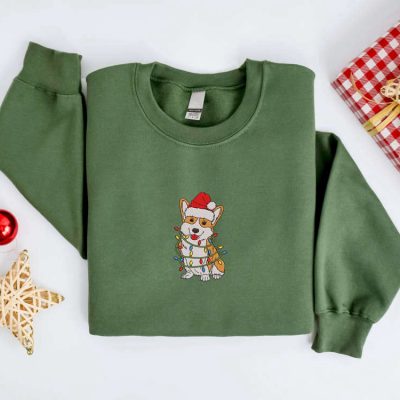 Corgi Christmas Sweatshirt For Christmas