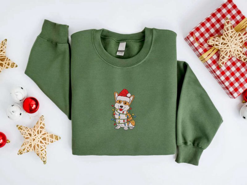 Corgi Christmas Sweatshirt For Christmas