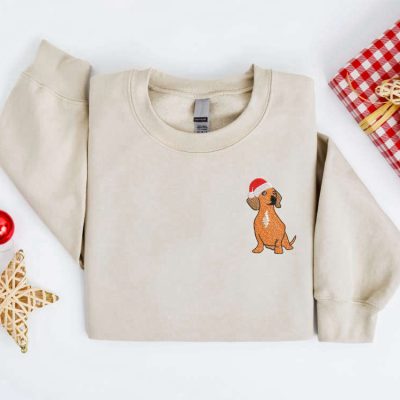 Dachshund Santa Dog Christmas Sweater For Family