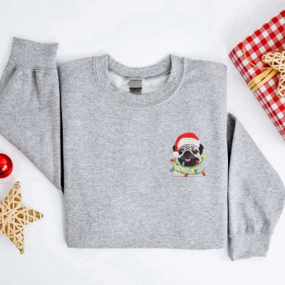 Pug Dog Christmas Sweater Shirt