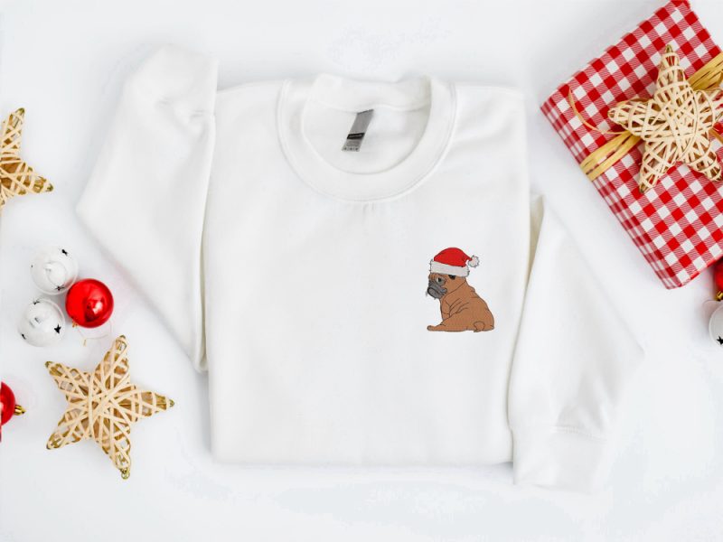 Pug Santa Dog Christmas Sweater