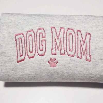 Embroidered Dog Mama Sweatshirt