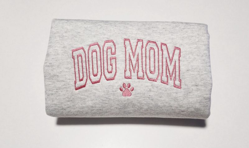 Embroidered Dog Mama Sweatshirt