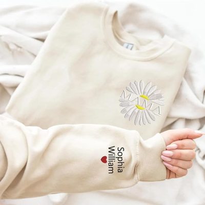 Custom Embroidered Sweatshirt For Mom