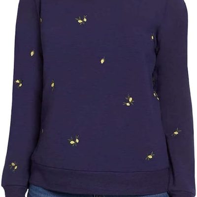 Gloria Vanderbilt Ladies' Embroidered Crewneck Long Sleeve Pullover