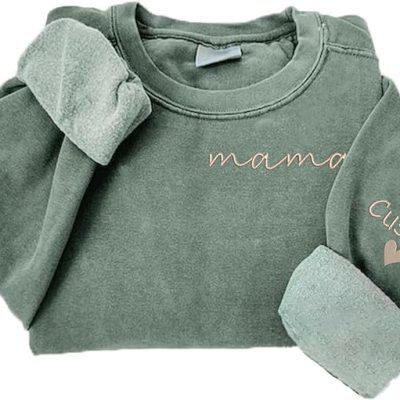 GodLover Custom Embroidered Mama Sweatshirt