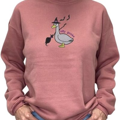 Goose Embroidered Sweatshirt