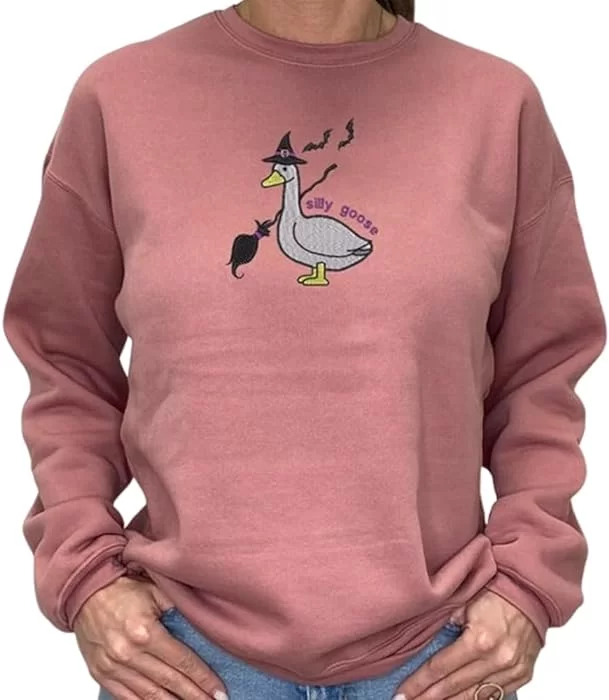 Goose Embroidered Sweatshirt