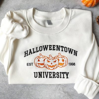 Halloween Town University Embroidered Sweatshirt