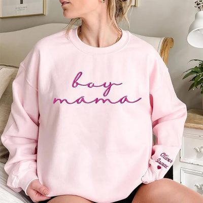 Personalized Boy Mama Sweatshirt