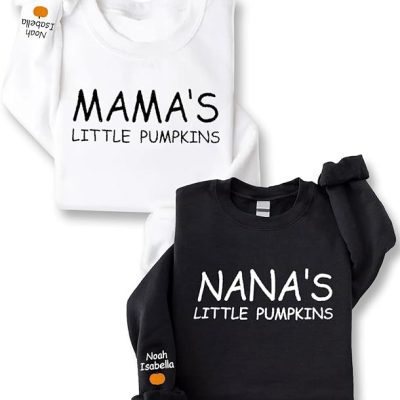 Mama's Little Pumpkins Embroidered Sweatshirt