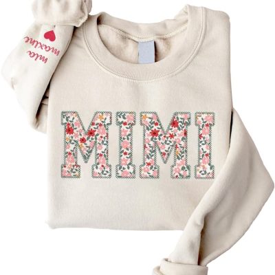 Mimi Embroidered Floral Applique Sweatshirt