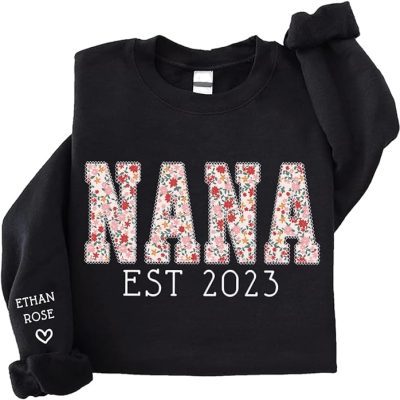 Nana EST Sweatshirt With Custom Pattern