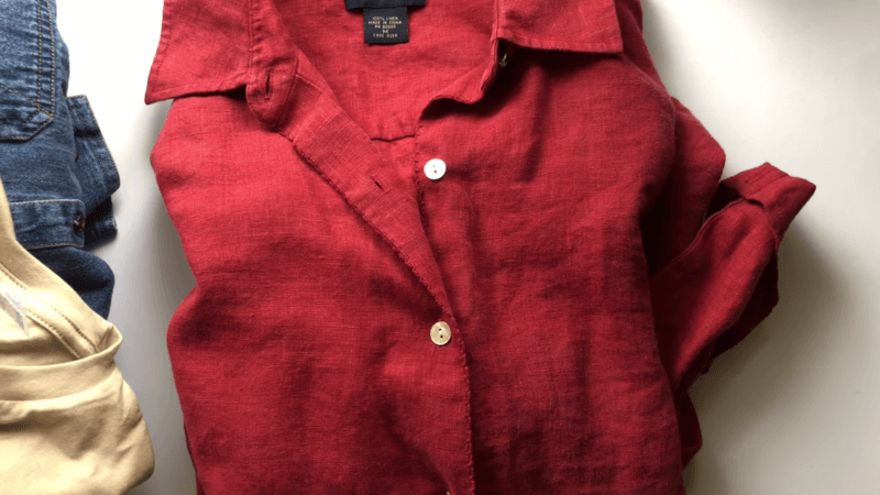 Red shirt local embroidery