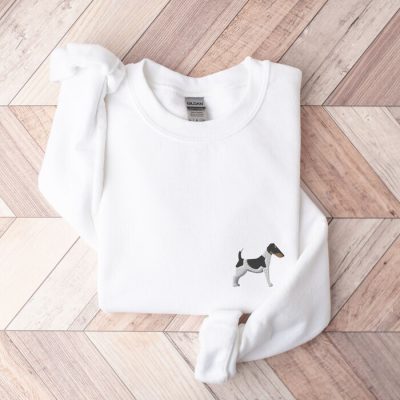 Smooth Fox Terrier Embroidered Sweatshirt