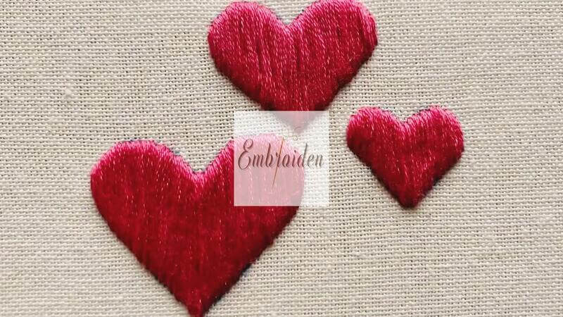 heart embroidered sweatshirt design